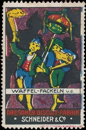 Seller image for Reklamemarke Waffel-Fackeln for sale by Veikkos