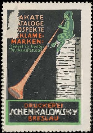 Bild des Verkufers fr Reklamemarke Plakate - Kataloge zum Verkauf von Veikkos