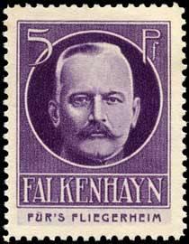 Reklamemarke Erich von Falkenhayn