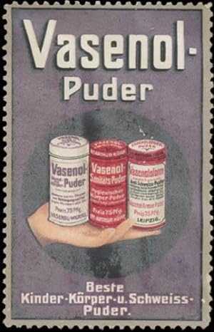 Reklamemarke Vasenol-Puder