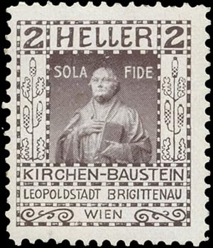 Reklamemarke Sola Fide Kirchen-Baustein