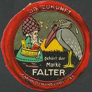 Seller image for Reklamemarke Die Zukunft gehrt der Marke Falter for sale by Veikkos