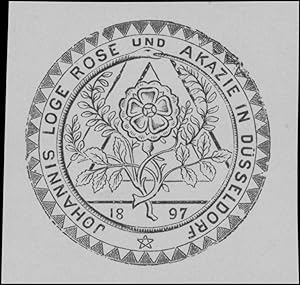 Bild des Verkufers fr Siegelmarke Johannisloge Rose und Akazie zum Verkauf von Veikkos