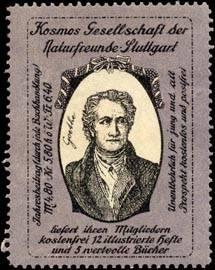 Bild des Verkufers fr Reklamemarke Johann Wolfgang von Goethe zum Verkauf von Veikkos