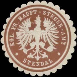Bild des Verkufers fr Siegelmarke K.Pr. Haupt-Steuer-Amt Stendal zum Verkauf von Veikkos