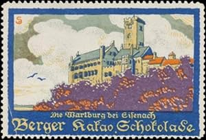 Bild des Verkufers fr Reklamemarke Die Wartburg bei Eisenach zum Verkauf von Veikkos