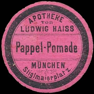 Seller image for Reklamemarke Pappel-Pomade for sale by Veikkos