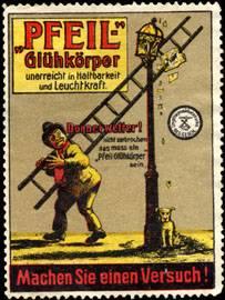 Seller image for Reklamemarke Pfeil Beleuchtung - Licht for sale by Veikkos