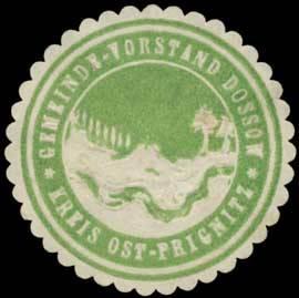 Bild des Verkufers fr Siegelmarke Gemeinde-Vorstand Dossow Kreis Ost-Prignitz zum Verkauf von Veikkos