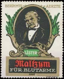 Bild des Verkufers fr Reklamemarke Joseph Lister zum Verkauf von Veikkos