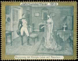Immagine del venditore per Reklamemarke Begegnung der Knigin Luise mit Napoleon venduto da Veikkos