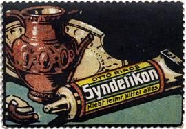 Bild des Verkufers fr Reklamemarke Otto Rings Syndetikon zum Verkauf von Veikkos