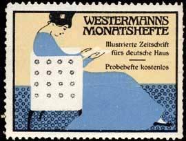 Seller image for Reklamemarke Westermanns Monatshefte for sale by Veikkos