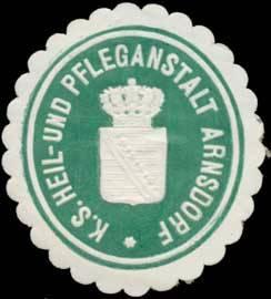 Bild des Verkufers fr Siegelmarke K.S. Heil- und Pflegeanstalt Arnsdorf zum Verkauf von Veikkos