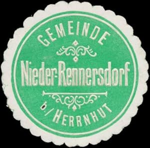 Imagen del vendedor de Siegelmarke Gemeinde Nieder-Rennersdorf bei Herrnhut a la venta por Veikkos