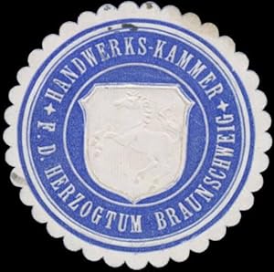 Bild des Verkufers fr Siegelmarke Handwerkskammer f.d. Herzogtum Braunschweig zum Verkauf von Veikkos