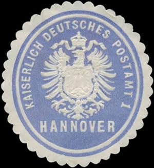 Bild des Verkufers fr Siegelmarke K. Deutsches Postamt 1 Hannover zum Verkauf von Veikkos