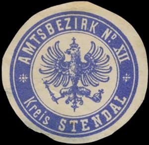Bild des Verkufers fr Siegelmarke Amtsbezirk No. XII Kreis Stendal zum Verkauf von Veikkos