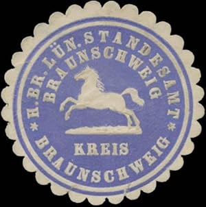 Bild des Verkufers fr Siegelmarke H.Br.L. Standesamt Braunschweig zum Verkauf von Veikkos