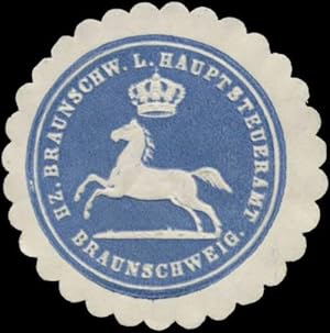 Bild des Verkufers fr Siegelmarke H. Braunschweig. L. Hauptsteueramt Braunschweig zum Verkauf von Veikkos