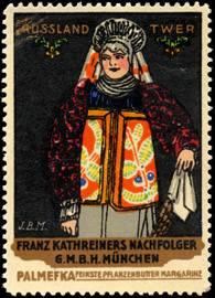 Seller image for Reklamemarke Russland Twer Tracht for sale by Veikkos