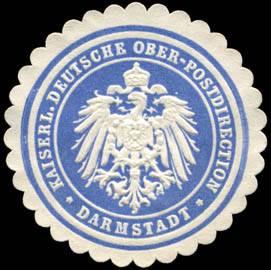 Image du vendeur pour Siegelmarke Kaiserliche Deutsche Ober - Postdirection - Darmstadt mis en vente par Veikkos
