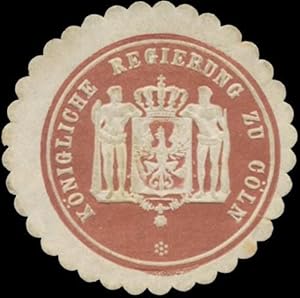 Bild des Verkufers fr Siegelmarke K. Regierung zu Kln zum Verkauf von Veikkos