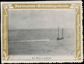 Imagen del vendedor de Reklamemarke U-Boot tauchend a la venta por Veikkos