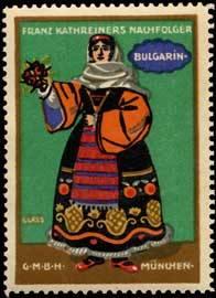 Seller image for Reklamemarke Bulgarin - Tracht in Bulgarien for sale by Veikkos