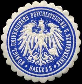 Bild des Verkufers fr Siegelmarke K. Universitts Psychiatrische und Nervenklinik zum Verkauf von Veikkos