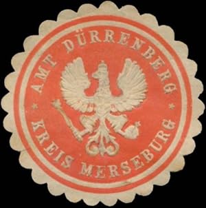 Bild des Verkufers fr Siegelmarke Amt Drrenberg Kreis Merseburg zum Verkauf von Veikkos