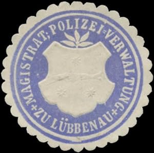 Bild des Verkufers fr Siegelmarke Magistrat-Polizei-Verwaltung zu Lbbenau/Spreewald zum Verkauf von Veikkos