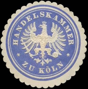 Bild des Verkufers fr Siegelmarke Handelskammer zu Kln zum Verkauf von Veikkos