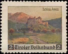 Bild des Verkufers fr Reklamemarke Schloss Amras zum Verkauf von Veikkos