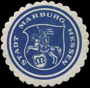 Bild des Verkufers fr Siegelmarke Stadt Marburg (Hessen) zum Verkauf von Veikkos