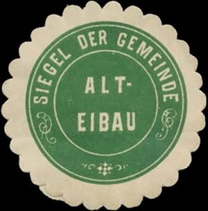 Seller image for Siegelmarke Siegel der Gemeinde Alt-Eibau for sale by Veikkos