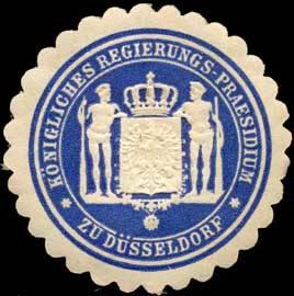 Bild des Verkufers fr Siegelmarke Knigliches Regierungs - Praesidium zu Dsseldorf zum Verkauf von Veikkos