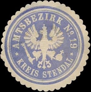 Bild des Verkufers fr Siegelmarke Amtsbezirk No. 19 Kreis Stendal zum Verkauf von Veikkos