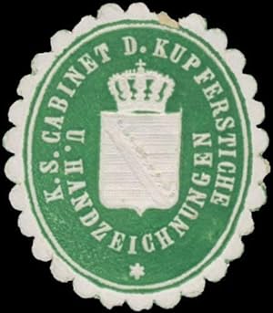 Bild des Verkufers fr Siegelmarke K.S. Kabinet der Kupferstiche und Handzeichnungen zum Verkauf von Veikkos