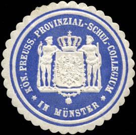 Bild des Verkufers fr Siegelmarke K. Pr. Provinzial - Schul - Collegium in Mnster zum Verkauf von Veikkos