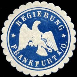 Bild des Verkufers fr Siegelmarke Regierung-Frankfurt an der Oder zum Verkauf von Veikkos