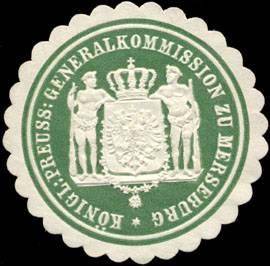 Bild des Verkufers fr Siegelmarke Kniglich - Preussische Generalkommission zu Merseburg zum Verkauf von Veikkos