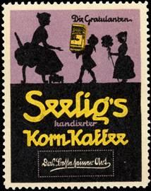 Seller image for Reklamemarke Kinder gratulieren zum Korn-Kaffee for sale by Veikkos