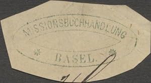 Bild des Verkufers fr Siegelmarke Missionsbuchhandlung Basel/Schweiz zum Verkauf von Veikkos