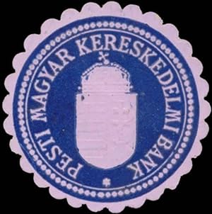 Immagine del venditore per Reklamemarke Pesti Magyar Kereskedelmi Bank venduto da Veikkos