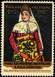 Seller image for Reklamemarke Russland Kostroma Tracht for sale by Veikkos