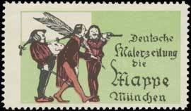 Seller image for Reklamemarke Deutsche Malerzeitung for sale by Veikkos