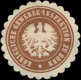 Bild des Verkufers fr Siegelmarke K. Gewerbe-Inspektion zu Bonn zum Verkauf von Veikkos
