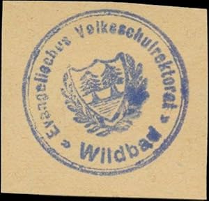 Imagen del vendedor de Siegelmarke Evangelisches Volksschulrektorat Wildbad a la venta por Veikkos