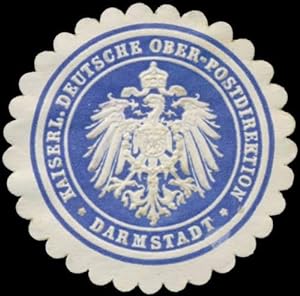 Image du vendeur pour Siegelmarke K. Deutsche Ober-Postdirektion Darmstadt mis en vente par Veikkos